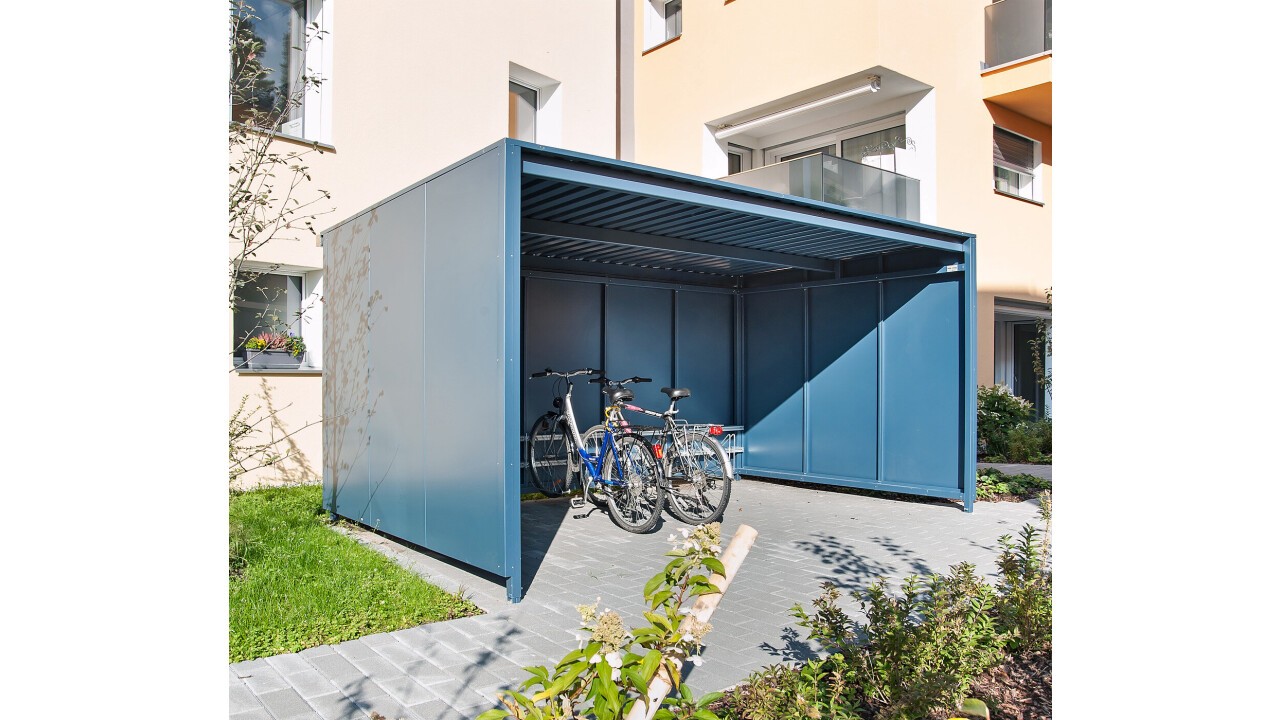 Kern Studer AG - Ecobox_Unterstand_Stupar-W_Fahrrad_Vollblech