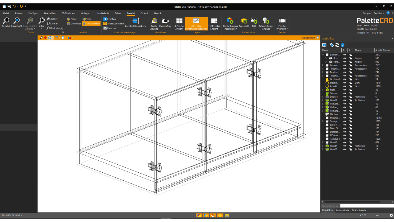 Mit Palette CAM werden detaillierte Planungsdaten individuell für die jeweilige Maschine formatiert und an diese übermittelt. Foto: Palette CAD