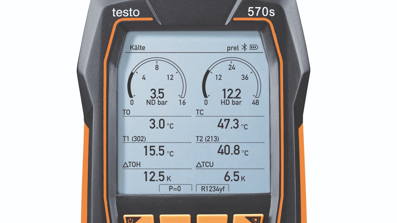 testo 570s Screen