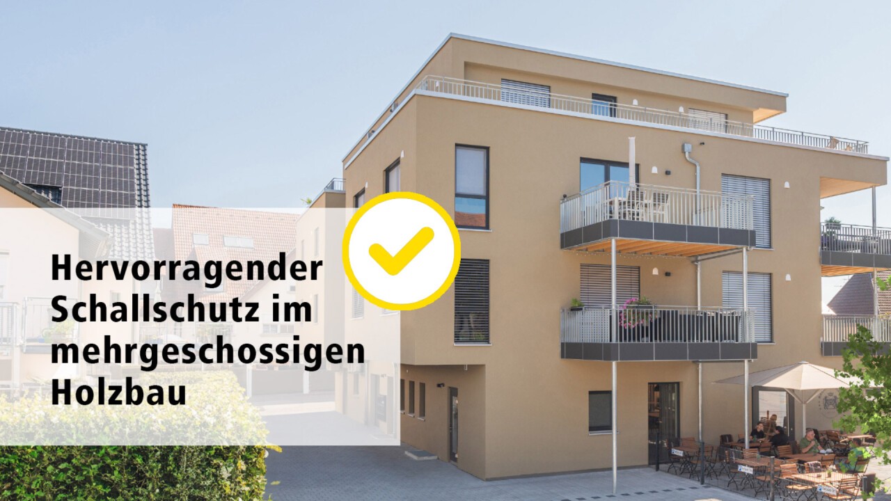 Hervorragender Schallschutz bei Holzdecken | Mehrgeschossiger Holzbau