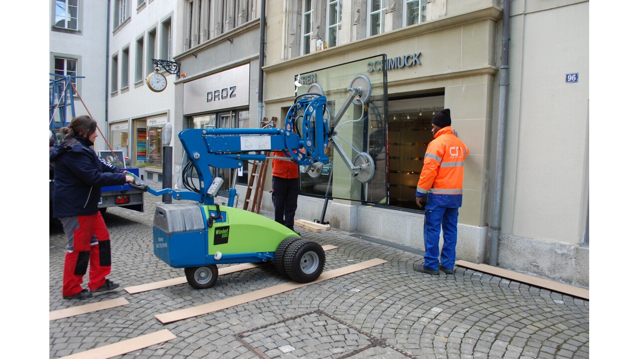 Glaseinbau mit dem Winlet 600