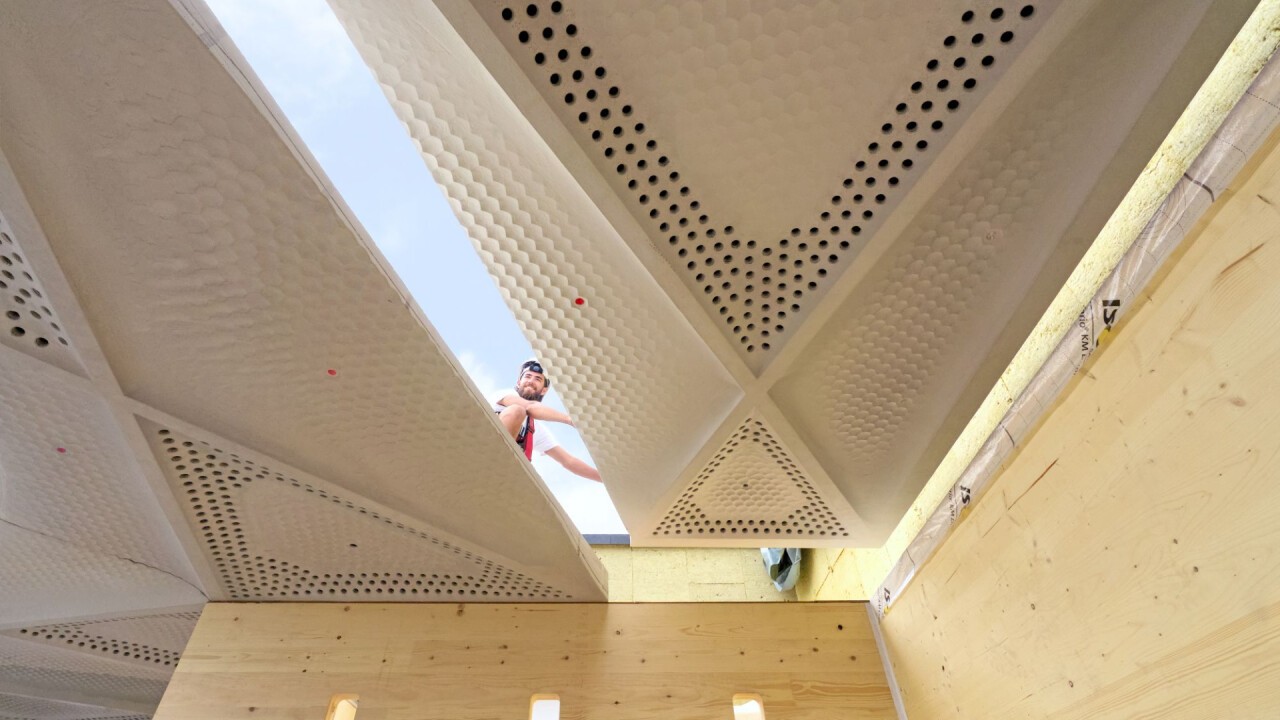 Das neuartige und multifunktionale Deckensystem «EcomurflexSlab» von Stahlton Bauteile AG ist ressourcenschonend, CO₂-optimiert und kreislauffähig.