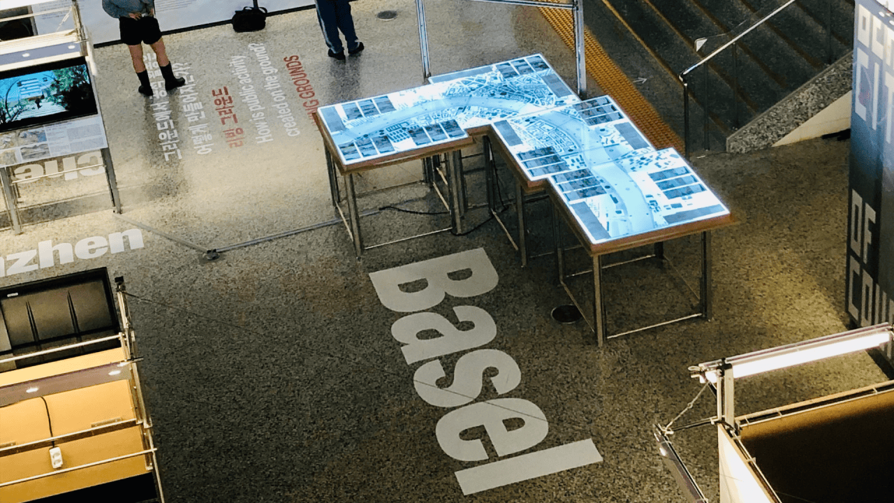 Le stand de Bâle à la Biennale d'architecture et d'urbanisme de Séoul 2023