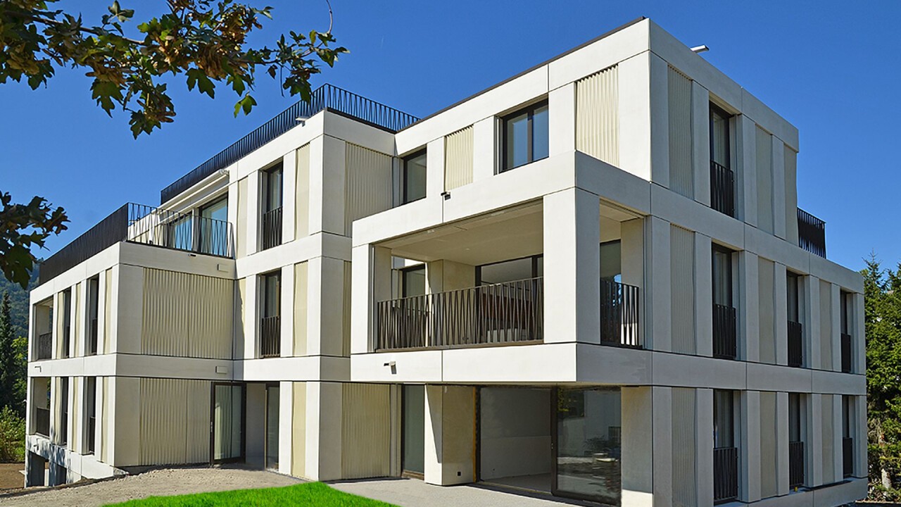 Die Fassadenbauteile der Stahlton Bauteile AG sind maximal zirkulär und mit reduziertem CO₂-Fussabdruck.