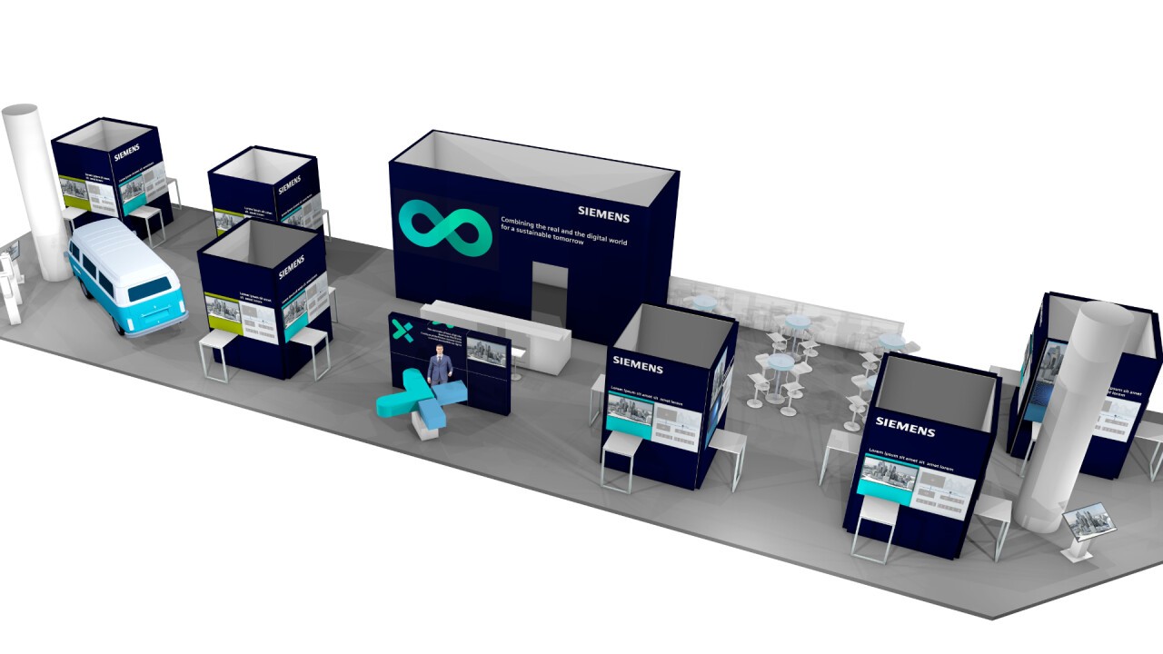 Siemens Stand an der Swissbau 2024. 