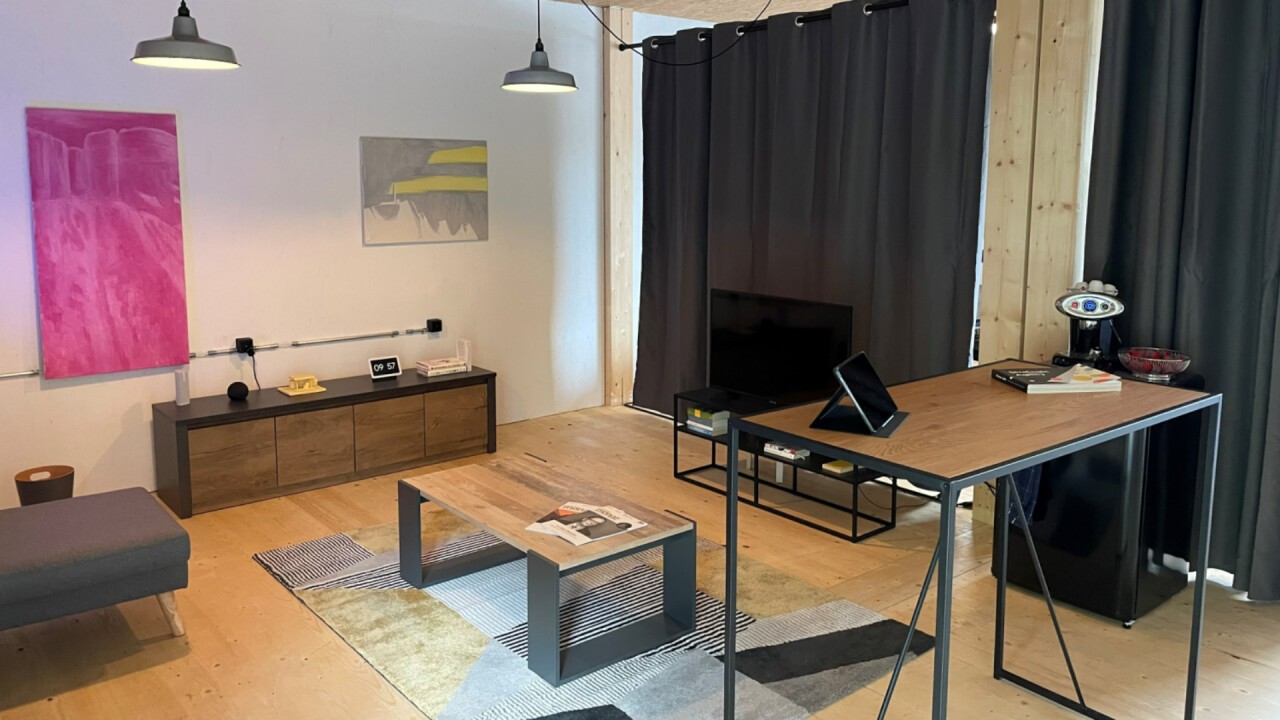 Unser smarli. Showroom - mit Kühlschrank...