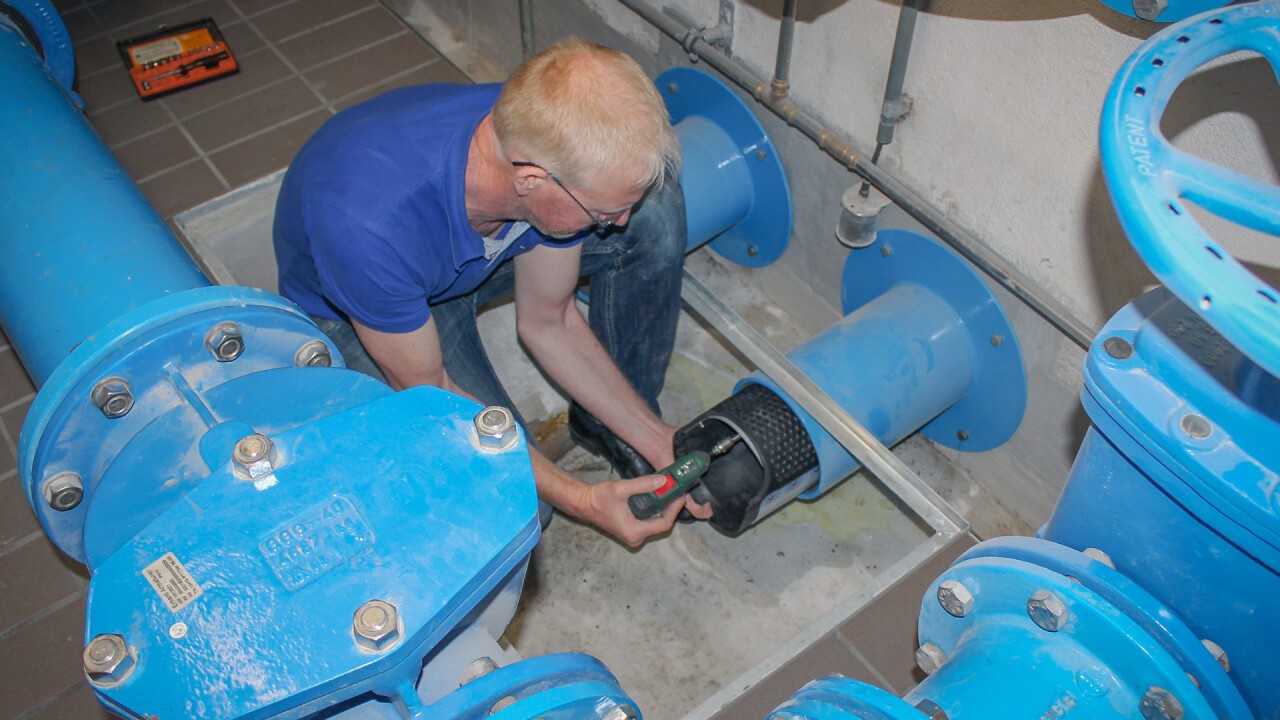 Montage in einem Wasserwerk in der Schweiz