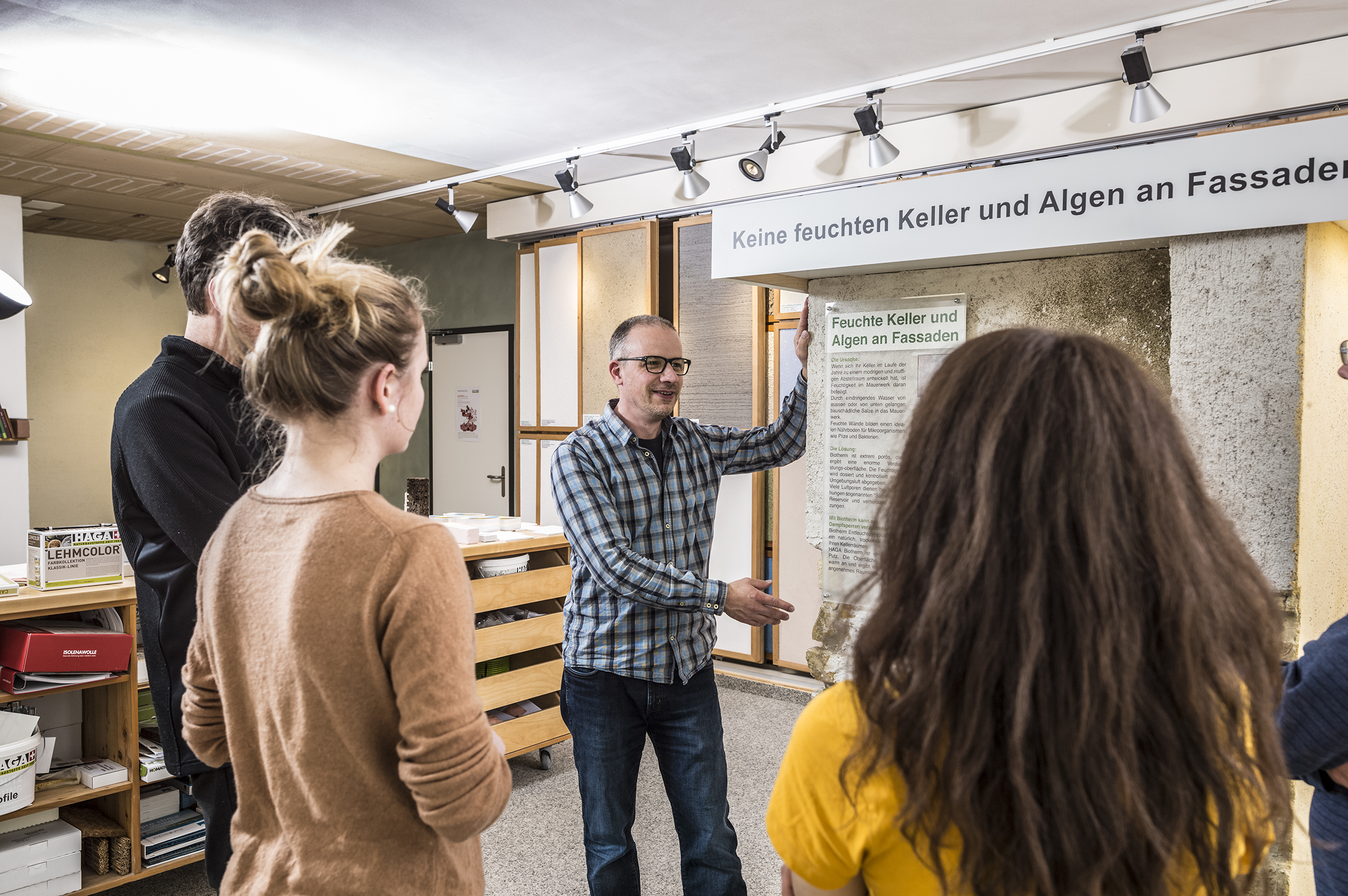 Conseils avis&eacute;s chez HAGA AG sur les applications des mat&eacute;riaux de construction naturels.