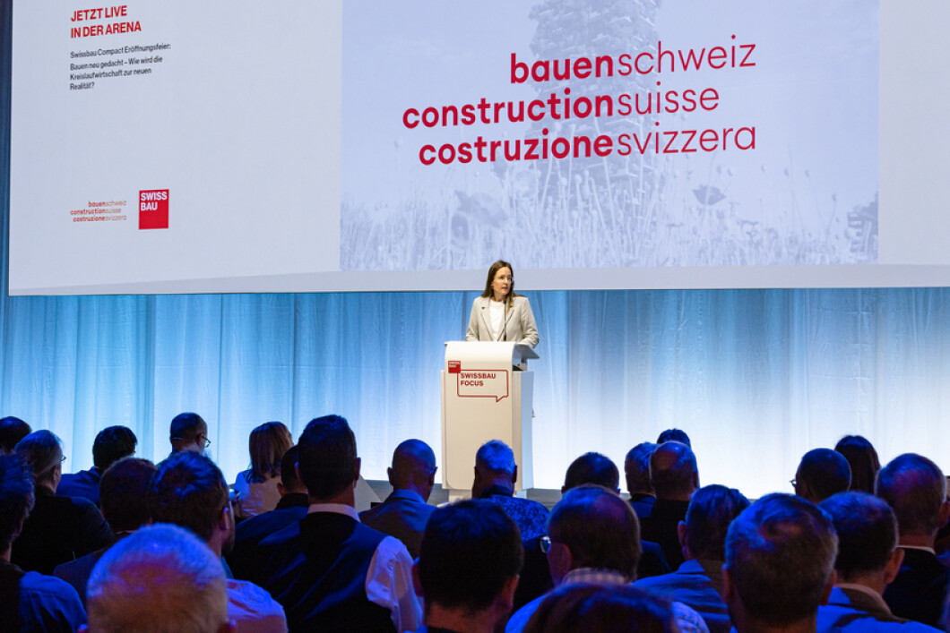 Swissbau Compact 2022 | Swissbau Focus, Eröffnungsfeier | Cristina Schaffner, Direktorin Bauenschweiz